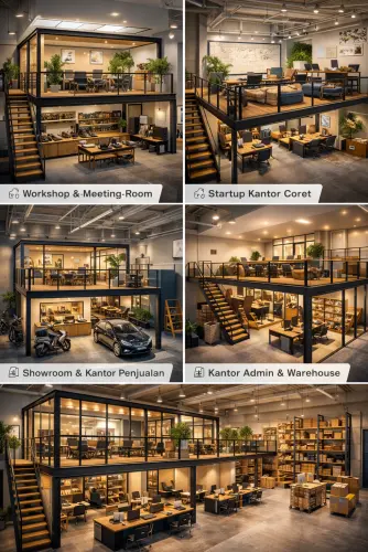 Mezzanine Ruang Kantor di Kemirimuka